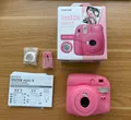 Fujifilm Instax Mini 9 Flamingo Pink OVP Abdeckungen fehlen/gebrochen