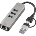 Renkforce RF-EAWH-300 USB-C (USB 3.2 Gen 1) Multiport Hub mit eingebautem Netz (USB-C, 3 Ports) (RF-6856046)