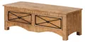MASSIVMOEBEL24 Garderobenbank Akazie 120x45x40 natur versiegelt NATURE OF SPIRIT #310