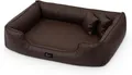Exclusive Bed Hundebett Orthopädisches MAX, Schlafplatz, Hundekissen, Hundematratz, Kunstleder, rutschfeste, abnehmbare Abdeckung, wasserabweisend