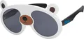 Jungen Mädchen Kinder Sonnen Brille Motiv Bärchen Brille 30458 Weiß-Schwarz