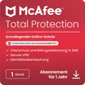 McAfee Total Protection - Abonnement-Lizenz (1 Jahr) - 1 Gerät - Download - Win, Mac, Android, iOS - Deutsch MTP00GNR1RDD