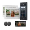 GOLIATH Basic 2-Draht BUS Türsprechanlage | 2x 7" Monitor | RFID  & Keypad