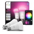 Philips Hue White E27 White und Color Ambiance Doppelpack 1100lm 75W