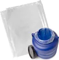 Garronda 20x Einlegebeutel Lebensmittelecht PE Beutel für Fass und Eimer GD-FOL-Bag80 ( 35 L (50 × 60 cm), Transparent)