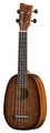 GEWA Sopran Ukulele Manoa Pineapple - Korpus Sapelli - Laser Motiv-Whisky - Vintage Burst - Naturholz dunkel - inkl. gepolstertem Gig Bag - K-PA-Whisky