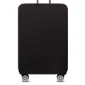 YianBestja Elastisch und Einfarbig Kofferhülle Koffer Abdeckung Schutzhülle Kofferschutzhülle Kofferbezug Luggage Gepäck Cover mit Band und Klettverschluss (Schwarz, M (22-24 Zoll))