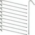 20 X Xl Bodenanker Im Set, Extrem Stabile Erdanker, Zeltzubehör, Extra Lang, 39 Cm, Erdnägel Stahl Verzinkt, Silber