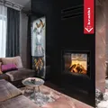 Kamineinsatz aus Stahl KRATKI LUCY TUNNEL 12 kW Ø 200