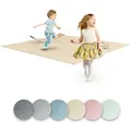 Ehrenkind Spielmatte Krabbelmatte Pro, rutschfeste Babymatte, Spielmatte (Exzellenter Schutz beim Spielen & Toben, Warm, isolierend & weich, 180x180 cm), Extra dick und soft, Made in Germany, Oeko-Tex 100, Spielmatte Baby beige 180 cm x 180 cm