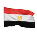 PHENO FLAGS Flagge Ägypten Flagge - Ägyptenfahne 90 x 150 cm, Strapazierfähige Fahne für Fahnenmast, mit 2 Ösen