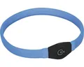 Leuchthalsband Karlie Visio Silikon 65 cm blau