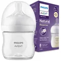 NEU Philips Avent Babyflasche SCY90001 125ml Transparent Anti Kolik Sauger