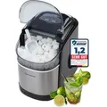 Sommertal Eiswürfelmaschine EM12C - Ice Maker mit schneller Eisherstellung ab 6 Minuten, 12kg pro Tag, 2 Würfelgrößen, mit Schaufel & Entnahmek...