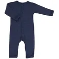 Joha Schlafoverall Schlafoverall aus Merino-Wolle/Seide navy weiß blau 50