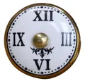 Chic Antique Möbelgriff Möbelgriff Schubladengriff Griff Knauf Porzellan Motiv Uhr Chic