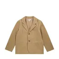 Steiff Sakko EU Größe 116 sesame, festliche Jacke für Jungen, Kinderjacke mit Knopfleiste, bequeme Passform, waschmaschinenfest