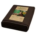 Covello Unkrautvlies braun 50g/m² Premium - Unkrautfolie wasserdurchlässig - Unkrautvlies für Garten - Gartenvlies gegen Unkraut hohe UV-Stabilisierung - reißfestes Unkrautvlies 120m² (75m x 1,6m)
