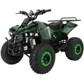 Actionbikes Motors Elektro Kinderquad S-10 | Quad - 1000 Watt - Pocketquad - Scheiben-/Trommelbremsen - bis 20 km/h - bis 82 kg - (Camouflage) - Grün
