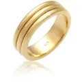 Partnerring ELLI PREMIUM "Paarring Drei Ringe Trauring Hochzeit 925 Silber" Gr. 62, gold, Fingerringe, Damen, 62mm, Silber 925 (Sterlingsilber), 6mm