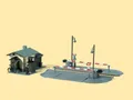 Auhagen 11345 Schrankenanlage mit Zubehör Bausatz HO 1:87 NEU