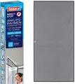 tesa Insektenschutz-Fensterrahmen Anklips-Rahmen Fliegengitter für Fenster, Anthrazit (Durchsichtig), (Packung, 1-St., inkl. Fiberglas-Netz in Anthrazit, Rahmen und Halteklip-Lösung), INSECT STOP Netz aus Fiberglas, selbstklebende Halte-Klips, 1,2x2,4m