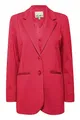 ICHI IHKATE SUS OVERSIZE BL Damen Blazer Longblazer Jacke Long-Blazer mit Knöpfen Stretch und Reverskragen, Größe:XS, Farbe:Raspberry Wine (181741)