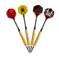 24 Stück Karella Dartpfeile 2 ba Soft Messing + Alu-Shaft 18 g