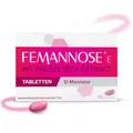FEMANNOSE® E Tabletten | D-Mannose und Preiselbeer-Extrakt | 30 Tabletten | 2.000 mg D-Mannose pro zwei Tabletten | vegan, laktosefrei, glutenfrei | gut verträglich | Körpergefühl und Wohlbefinden