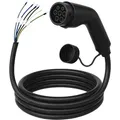 Loady Ladekabel Typ 2 offenes Ende - 22 kW - 3-Phasen 32A-CX-CC-T2-0-22-15M