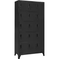 Schließfachschrank Anthrazit 90x40x180 Cm Stahl Vidaxl
