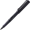 LAMY Füller Safari STAHL SCHWARZ Füllfederhalter Füllhalter Edelstahl Feder M