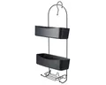 Bathroom Solutions Duschregal Badezimmerregal aus Metall ARC, 24 x 12 x 59 cm
