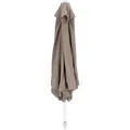 Sonnenschirm Elba rund, Aluminium mit Knickelement, modern, taupe, Ø 300 cm, abnehmbarer Bezug