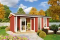 Gartenhaus Blockhaus  Satteldach 28 mm Riverside rot 500x320 cm Lasita