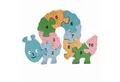 GICO Steckpuzzle Holzpuzzle Raupe pastell mit Zahlen von 1 bis 10- 3936, Puzzleteile