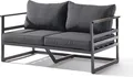Sieger Sydney Lounge 2- Sitzer Sofa eisengrau/grau