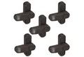 BASI Fensterzusatzschloss Fenstersicherung (Spar-Set, 5 St), 1-flügelige Fenster, Sperrbügel, Druckknopfsicherung, Braun, 5 Stück