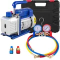 VEVOR 4CFM Vakuumpumpe Unterdruckpumpe 1/4HP Klimaanlage 1-stufig Monteurhilfe
