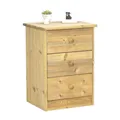 ebuy24 Kommode Nelly Kommode 3 Schubladen gebeitzt.