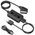 Scart auf HDMI Konverter mit HDMI-Kabel und ScartKabel, Männlich Scart zu HDMI Adapter