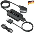 Scart zu HDMI Konverter 720P 1080P Adapter für Fernseher und Monitor