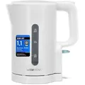 Clatronic® Wasserkocher 1L | 900W | BPA frei | Einhandbedienung | Wasserstandsanzeige | Kettle | Überhitzungsschutz | WK 3834 weiß - Weiß