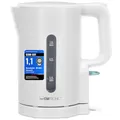 Clatronic® Wasserkocher 1L | 900W | BPA frei | Einhandbedienung | Wasserstandsanzeige | Kettle | Überhitzungsschutz | WK 3834 weiß