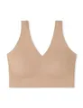 Schiesser Damen nahtloses Bustier mit herausnehmbaren Pads - Invisible Soft, Maple_170364, 40