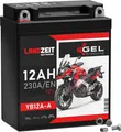 LANGZEIT YB12A-A GEL Motorradbatterie 12V 12Ah 230AEN 51211 YB12A-B CB12A-A Gel Batterie 12V ersetzt 10Ah