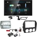 Kenwood DMX-125DAB Bluetooth MP3 USB Digitalradio Einbauset für Mazda MX-5 NC