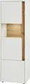 Vitrine HOME AFFAIRE "City/Giron, moderner Hochschrank, Glasvitrine", weiß, B:50cm H:155cm T:40cm