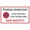 Warn- und Hinweissschild Parken verboten 25 cm x 15 cm PST