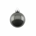 Gift Company Christbaumkugel Opal Weihnachtskugel Baumschmuck Dunkelgrau Ø 8 cm